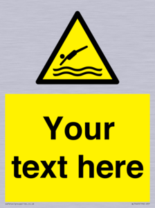 Custom Warning diving area